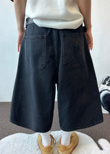 Blackberry Wide Fit Dark Denim Bermuda Shorts