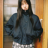 Heart Logo ハイネックジャケット - ネイビー
