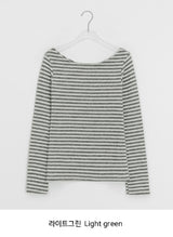 コピットボーダーニット長袖Tシャツ