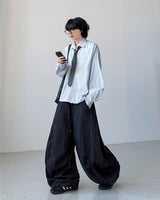 Deo ストライプクロップシャツ