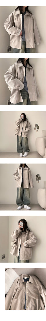 Deliveroo Slit Suede Tracker Jacket