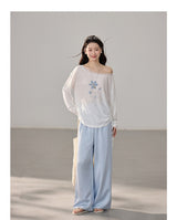 Vintage Summer Sun-Guard Off-Shoulder Lace Top