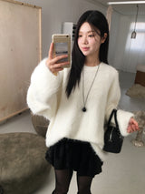 Furry over knit
