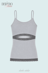 Edge Open Lace Sleeveless Top