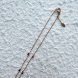 Rose Gold Moonstone Necklace
