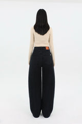 CLASSIC CURVED FIT DENIM_BLACK code 26013