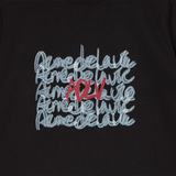 25SS オイルペイティンググラフィックウーマンショートスリーブTシャツ ブラック