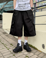 Aver Eyelet Cargo Bermuda Pants