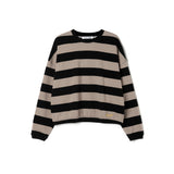 Big Striped T-Shirt_Beige