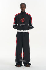 Horse Print Relaxed Track Jacket