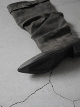 1218 Slouch Stiletto Long Boots (4cm)