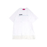 レースレイヤード ショートスリーブ Tシャツドレス（レディース）_SYF1OP51WT
