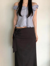 Flue Stripe Blouse (2 colors)