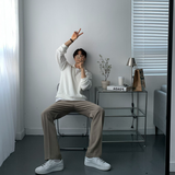 Hendes Daily Ribbed Semi-Zip Up Knit