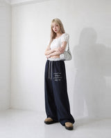 (W's) Dot Banding Wide Sweatpants