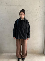 Rimlo Belt Double Button High Neck Coat