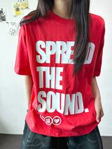 オーバーワールド ビッグレター グラフィック セミクロップ Tシャツ 4カラー
