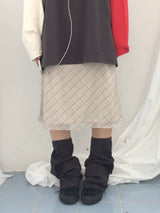 Shea Checkered A-skirt