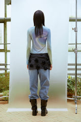 Asymmetric Ruched トップ(ブルー)