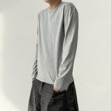 グナルデイリーベーシックプレインロングスリーブTシャツ