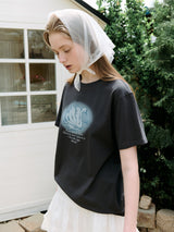 スワングラフィックTシャツ チャコール
