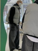 Two Pocket Balloon Big Denim Pants 2C