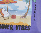 【MADE】SUNSHINE GHOST PRINT T-SHIRT [PURPLE]