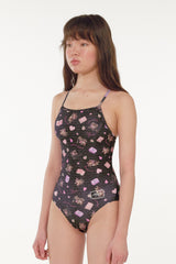 [April Kitty_black] One Piece Swimsuit