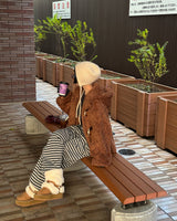 wool knit finger gloves