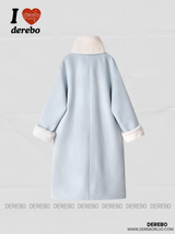 Cloud muffler toggle mink long coat