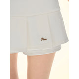 [Girly Fancy Club] pure series* summer refreshing versatile casual white pleated skort