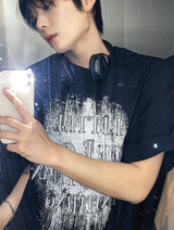 nebrae グランジ半袖Tシャツ