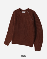 Bark Zipper Round Knit