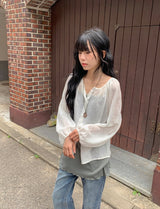 Kirina Loose Fit Balloon Sleeve Summer Blouse