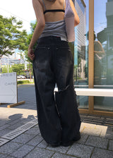 ダメージヴィンテージデニムパンツ