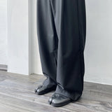 折り返し付きスーツパンツ