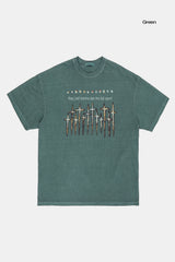 カースメニークロスピグメントオーバーTシャツ