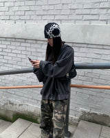 Pigment over hood jumper