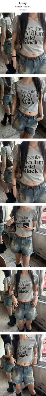 [S/S] レギュラープリントハーフTシャツ(3color)
