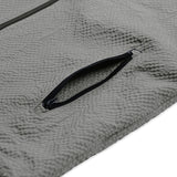 XJ132 CHECK WRINKLE WINDBREAKER (WARM GRAY)