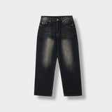 LMN Seton Brush Semi-Wide Denim Pants (oil blue)