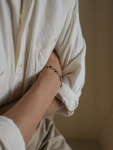 Positivity, double line bracelet_November Birthstone