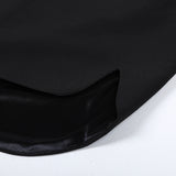 アシメトリックウェーブミニスカート (BLACK)