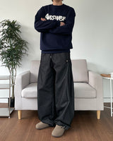Side Snap Denim Pants