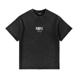 Purple Story　オーバーサイズヘビーウェイトウォッシュドプリントT
