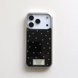 [Epoxy] ミニステッチ(black)シルバーバンパーケース