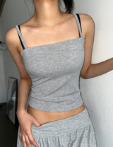 Scanny Square Layered Basic Cami Top 4color