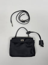 [2way] French Twill Nylon Handbag L