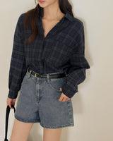 Erene チェック柄シャツ