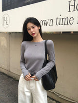 [BELLIDE MADE] フィンガーホールロゴラウンドTシャツ